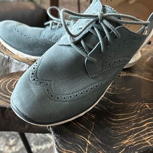 Hush Puppies Women's Gray Brogue Flats